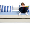 weiß lackiertes Kinderbett KINTO mit Gästebett
