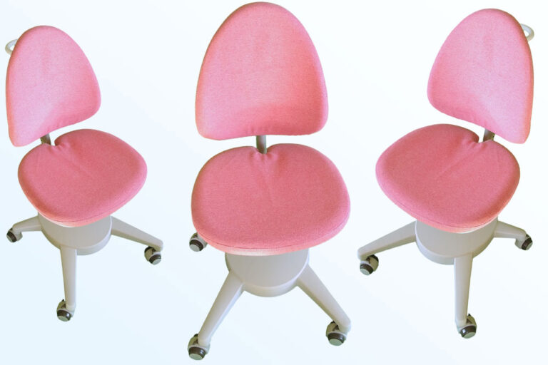 ergonomischer, höhenverstellbarer Kinderdrehstuhl SINO rosa / SALTO Kindermöbel München / Moll