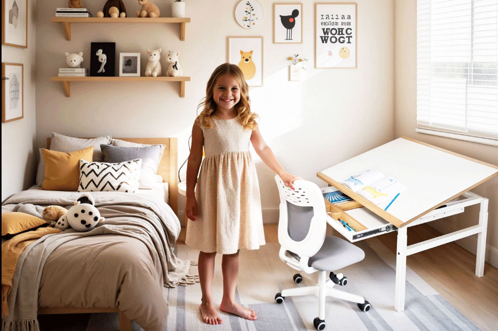 mitwachsender Kinderschreibtisch KUBIKO / SALTO KIndermöbel München