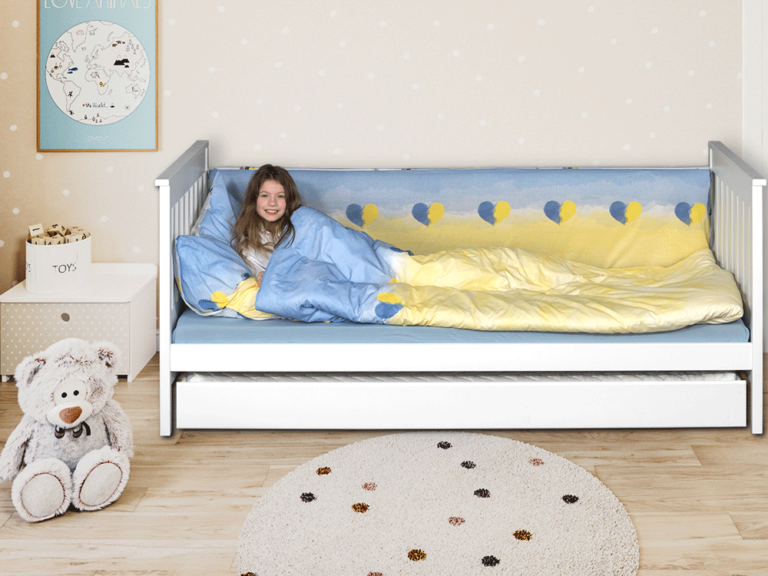 Kinderbett DOPYO mit Schublade Gästebett / SALTO Kindermöbel München