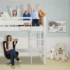 weiß-lackiertes-Hochbett-Kinto-von-SALTO-Kindermöbel-München