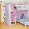 mitwachsendes Kinderbett LISTO / aufgebaut als Hochbett / SALTO Kindermöbel München