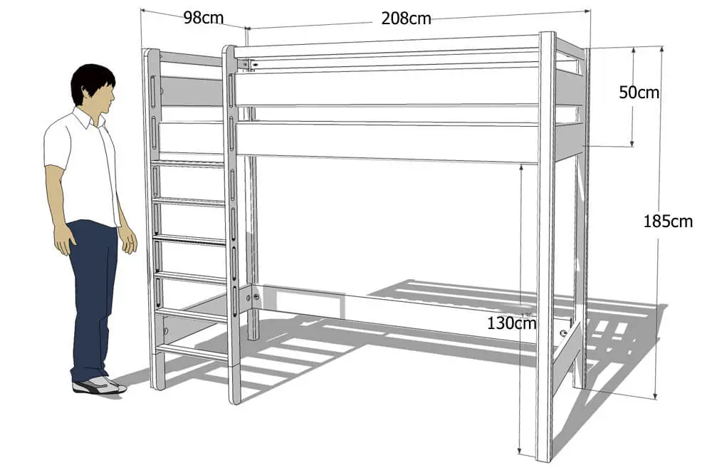 Kinderbett KINTO Hochbett CAD