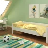 weiß lackiertes Kinderbett aus Holz: KINTO basic / Kindermöbel SALTO / München
