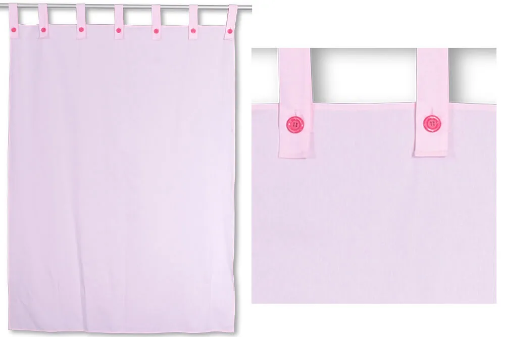 Kinderbett-Vorhang LISTO rosa