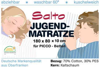 Kinderbett_Matratze aus Kaltschaum / Modell PICCO / SALTO Kindermöbel / München