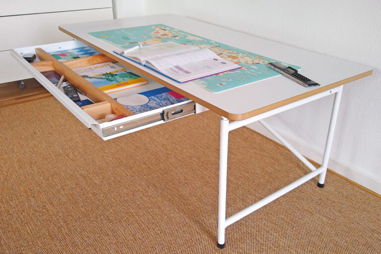 Kinderschreibtisch Kinto-120 Schublade/ SALTO Kindermöbel München