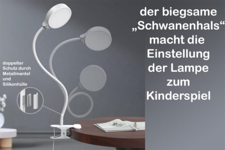 Klemmlampe KINTO-LED / SALTO Kindermöbel / München