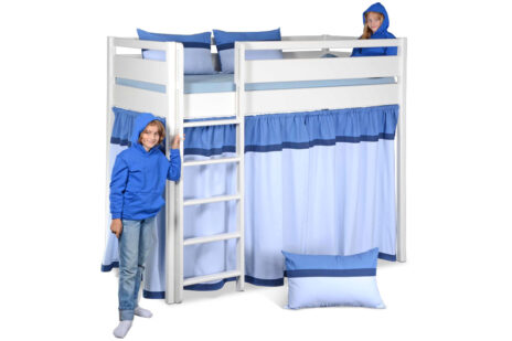 3-seitiger Bettvorhang für das Hochbett KINTO. Hersteller: SALTO