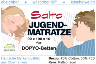 Kinderbett-Matratze aus Kaltschaum / Modell DOPYO/ SALTO Kindermöbel / München