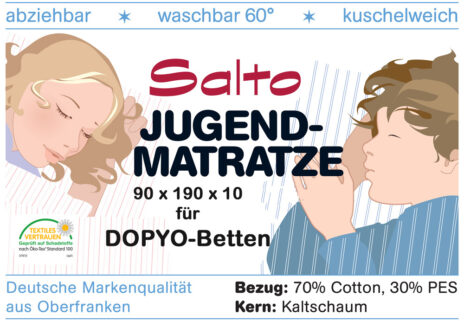 Kinderbett-Matratze aus Kaltschaum / Modell DOPYO/ SALTO Kindermöbel / München