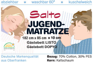 Kinderbett-Matratze aus Kaltschaum / Gästebett / SALTO Kindermöbel / München