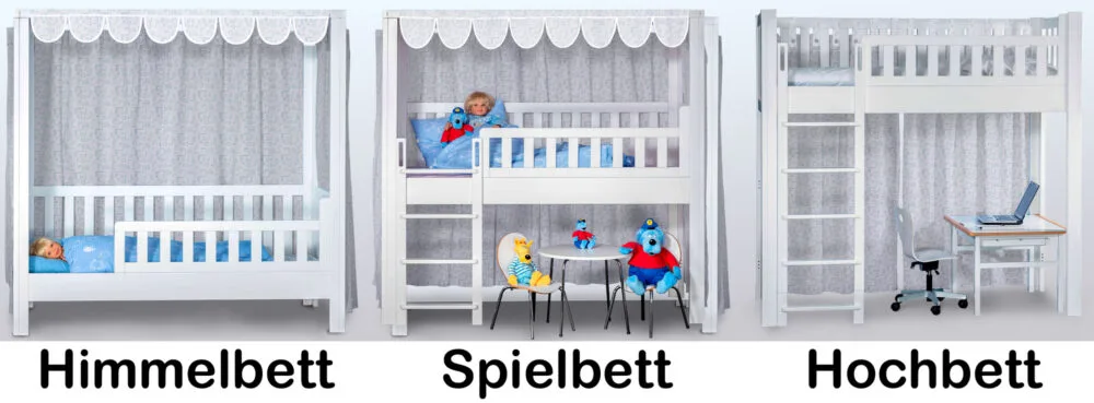 mitwachsendes Kinderbett LISTOflex / SALTO Kindermöbel / München