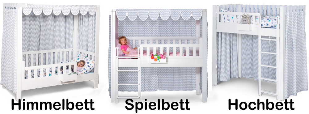 mitwachsendes Kinderbett LISTOflex chevron / SALTO Kindermöbel / München